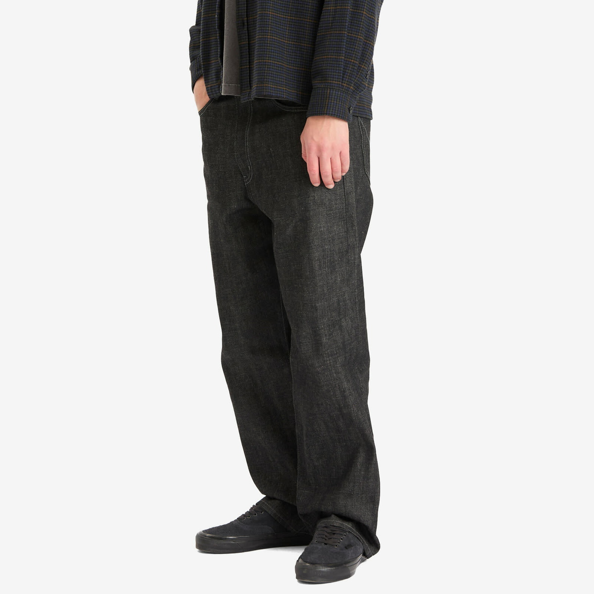 Neighborhood Men's Rigid Denim DP Basic Pants in Black Neighborhood
