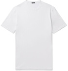 Kiton - Cotton and Cashmere-Blend T-shirt - White