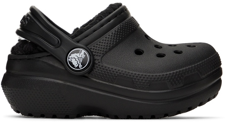 Photo: Crocs Baby Black Classic Lined Clogs
