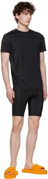Versace Underwear Black Greca Tech T-Shirt