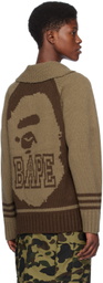 BAPE Brown Intarsia Sweater