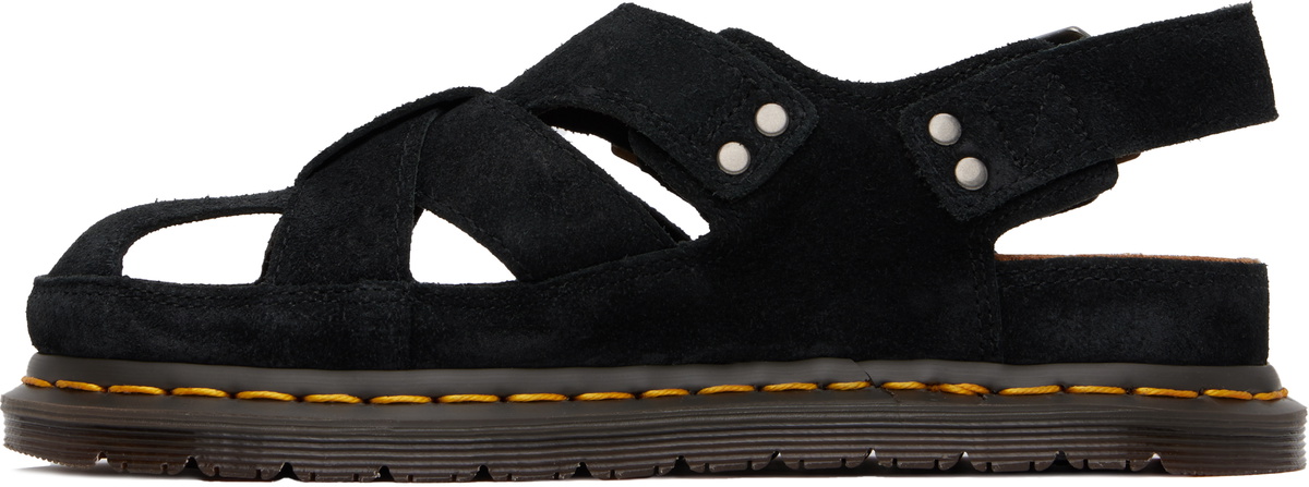Dr. Martens Black Archive Fisherman Suede Sandals