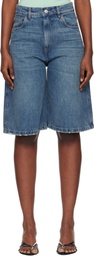 Coperni Blue Bermuda Denim Shorts
