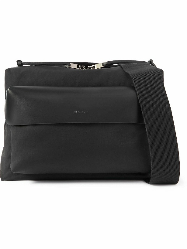 Photo: Jil Sander - Leather-Trimmed Nylon Messenger Bag