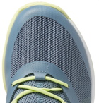 Adidas Sport - Adizero Defiant Bounce Rubber-Trimmed Mesh Tennis Sneakers - Blue