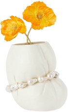 Completedworks White Medium Squeezed Vase