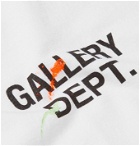 Gallery Dept. - Paint-Splattered Logo-Print Cotton-Jersey T-Shirt - White
