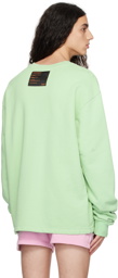 Liberal Youth Ministry SSENSE Exclusive Green Aliens Sweatshirt