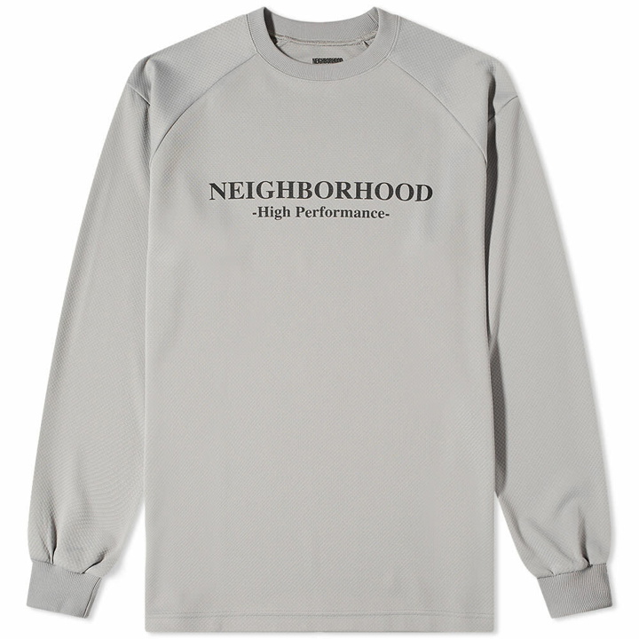 Photo: Neighborhood Men's Long Sleeve Tech T-Shirt in Grey
