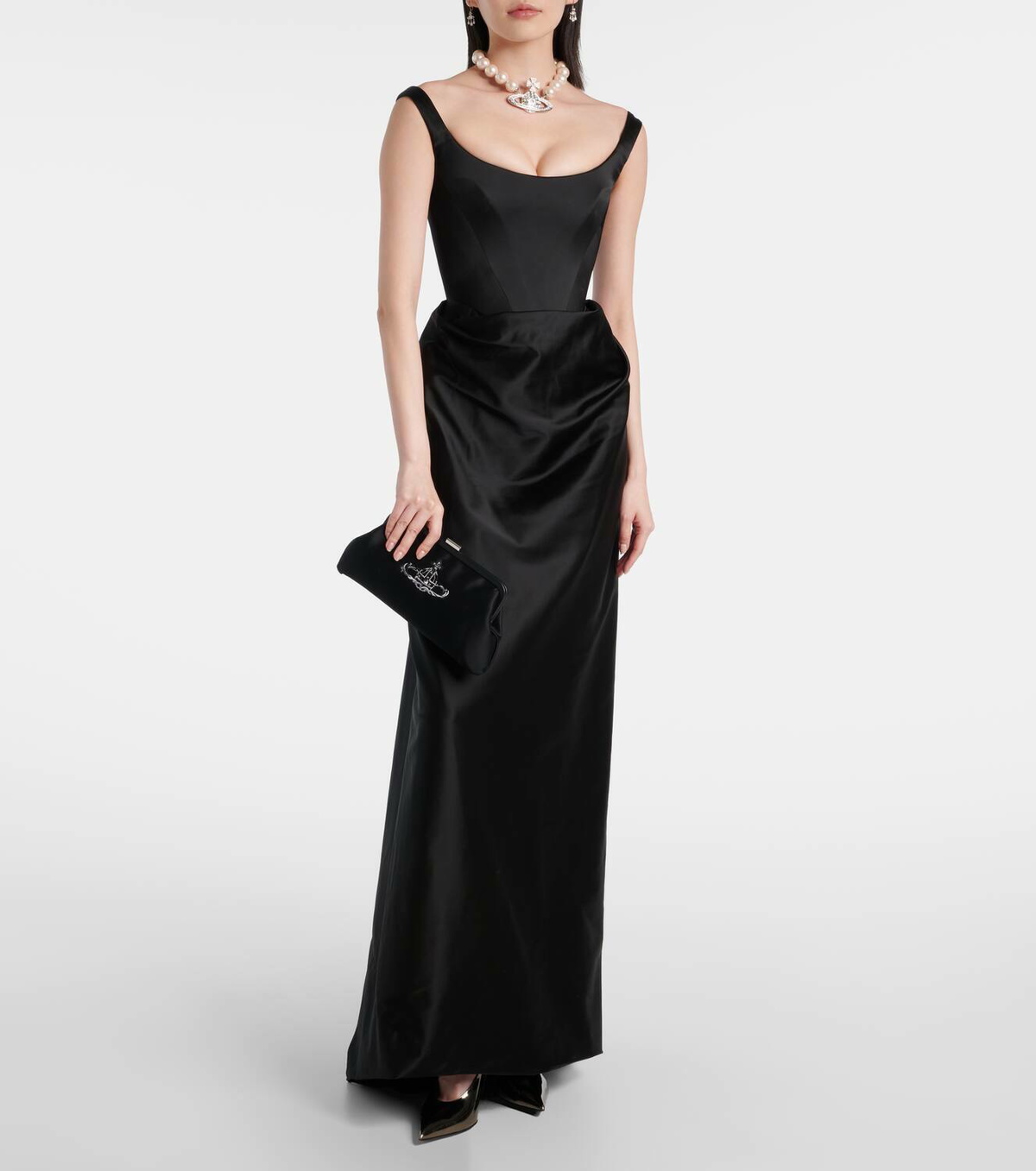 Vivienne Westwood Dorothy embroidered satin clutch Vivienne Vivienne Westwood Dorothy embroidered satin clutch Vivienne