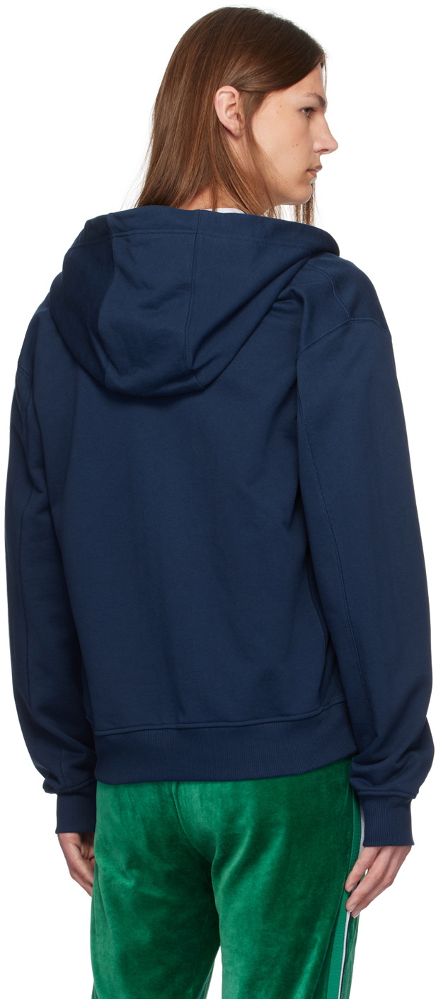 Casablanca Navy Patch Logo Hoodie Casablanca