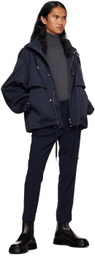 AMI Alexandre Mattiussi Navy Short Jacket