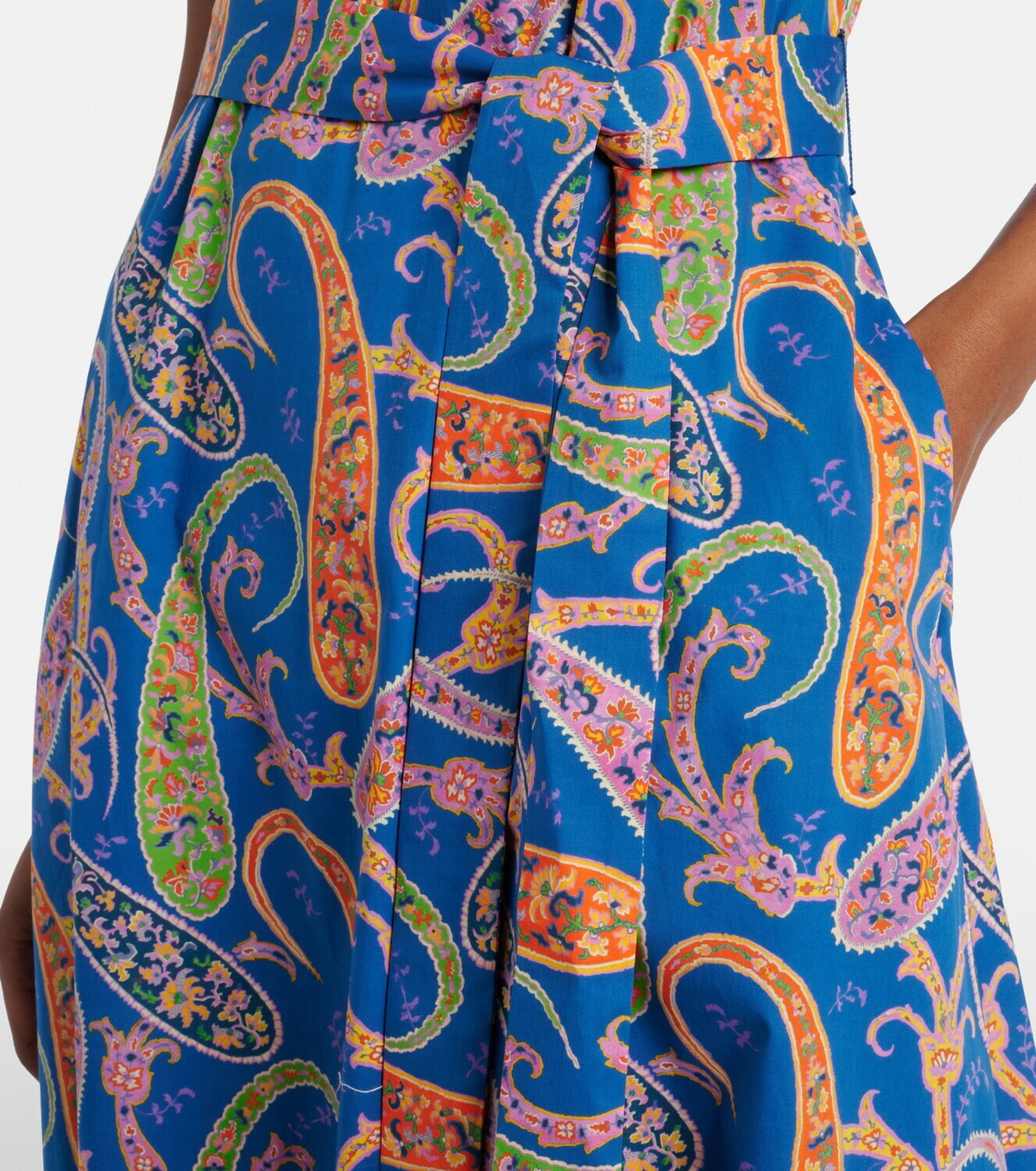 Etro Paisley cotton-blend midi dress