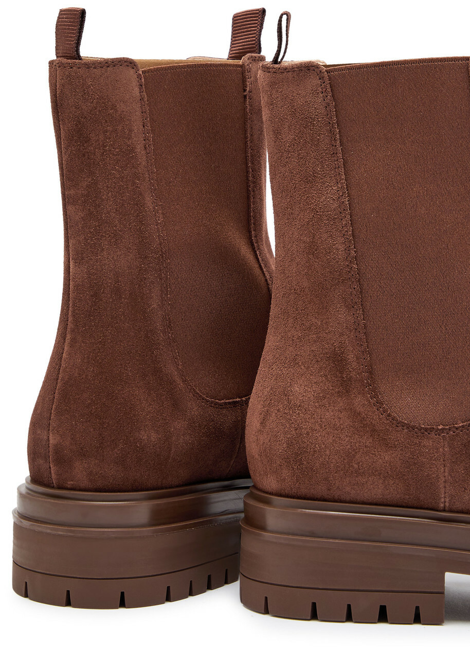 Gianvito Rossi Chester Suede Chelsea Boots Brown