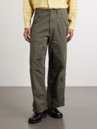 Human Made - Cotton Wide-Leg Pants Trousers - Green