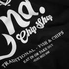 END. Coastal Fish Bar By The Sea Hoodie in Black