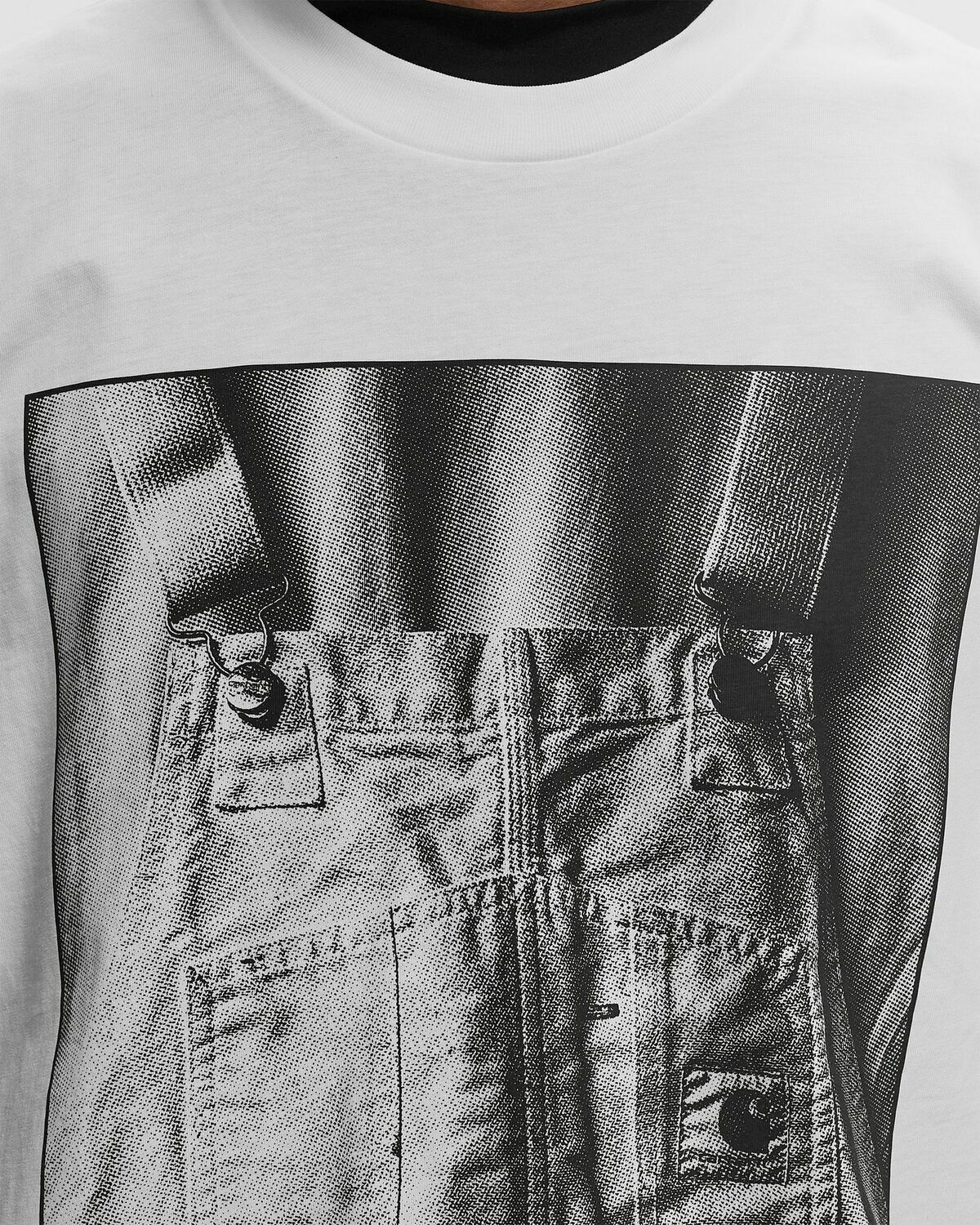 Carhartt Wip S/S Bib Overall Tee White Shortsleeves
