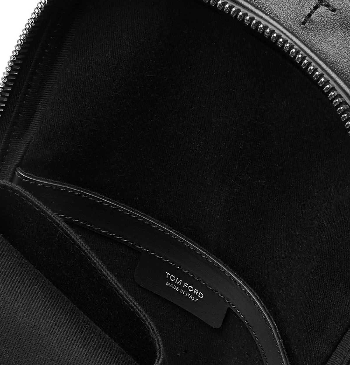 TOM FORD - Full-Grain Leather Sling Backpack - Black TOM FORD