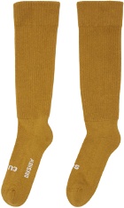 Rick Owens DRKSHDW Yellow 'So Cunt' Socks