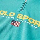 Polo Ralph Lauren Men's Sport Washed Quarter Zip in Bright Teal