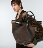 Tom Ford - East West leather and suede tote bag
