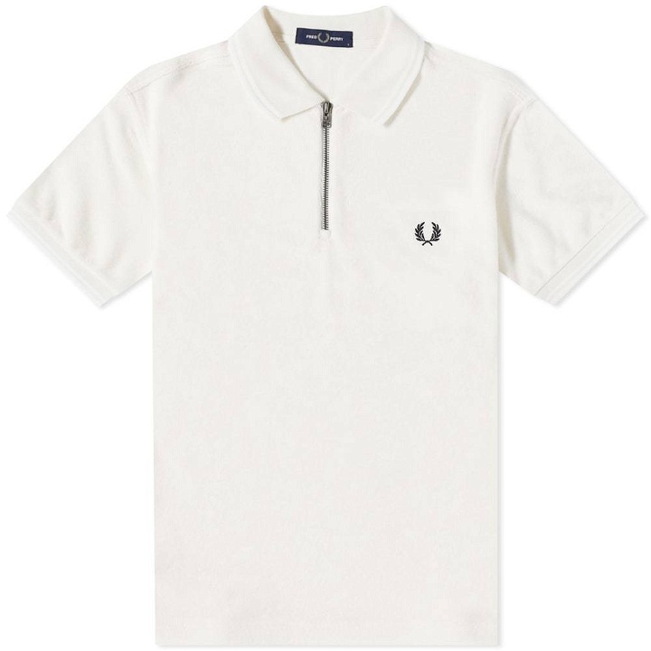 Photo: Fred Perry Towelling Zip Neck Polo