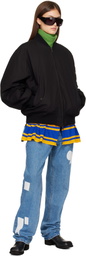 Stefan Cooke Black Rugby Skirt MA-1 Bomber Jacket