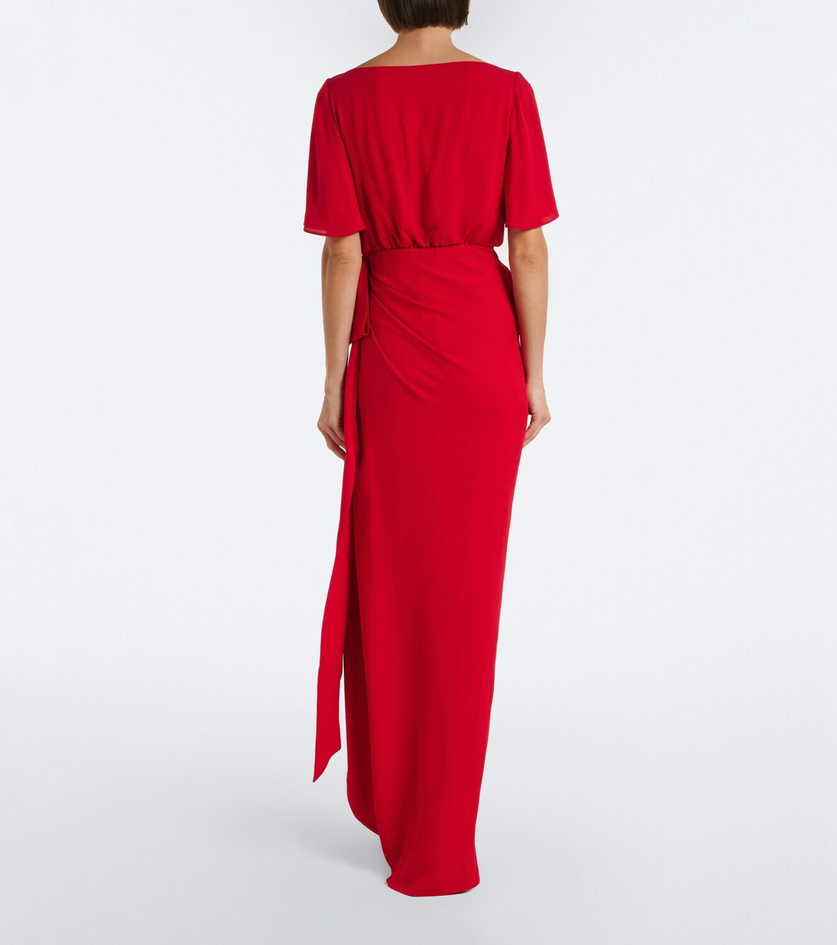 Valentino Draped silk georgette gown