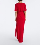 Valentino Draped silk georgette gown