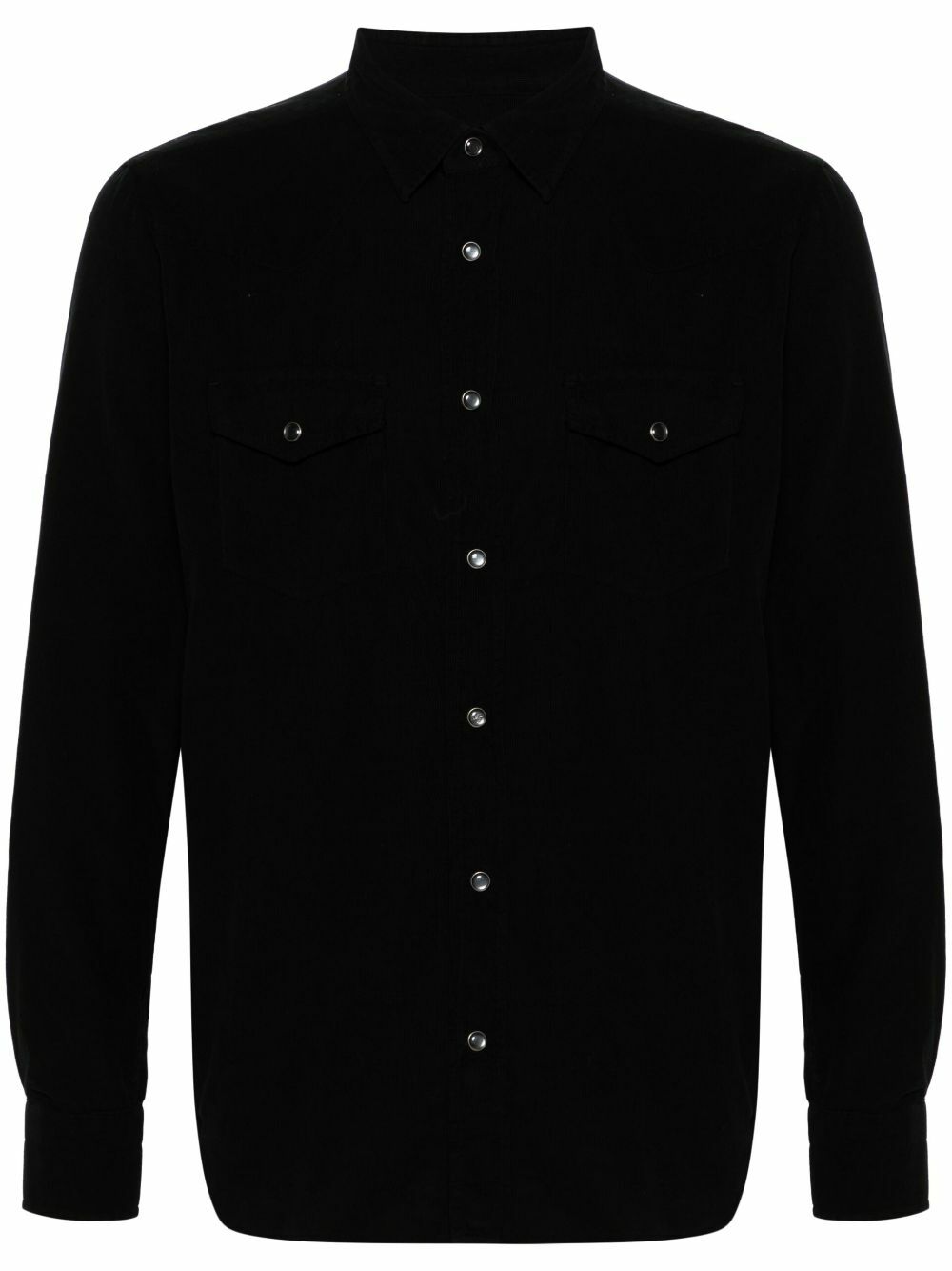 TOM FORD Black Corduroy Long-Sleeve Cotton Shirt TOM FORD