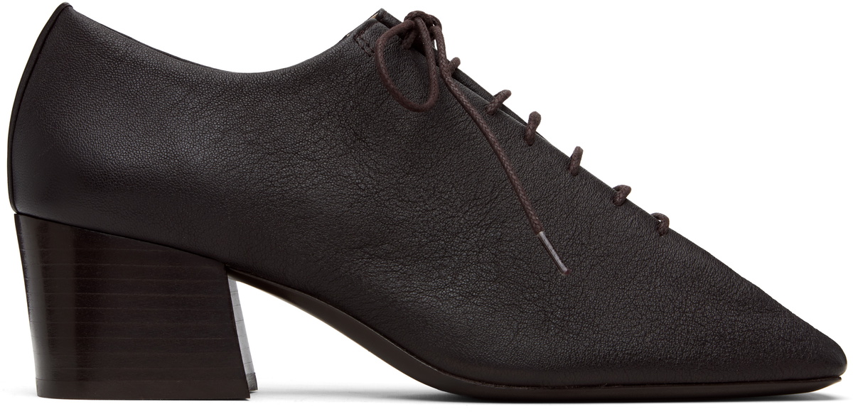 LEMAIRE Black Square Derby Heels Lemaire