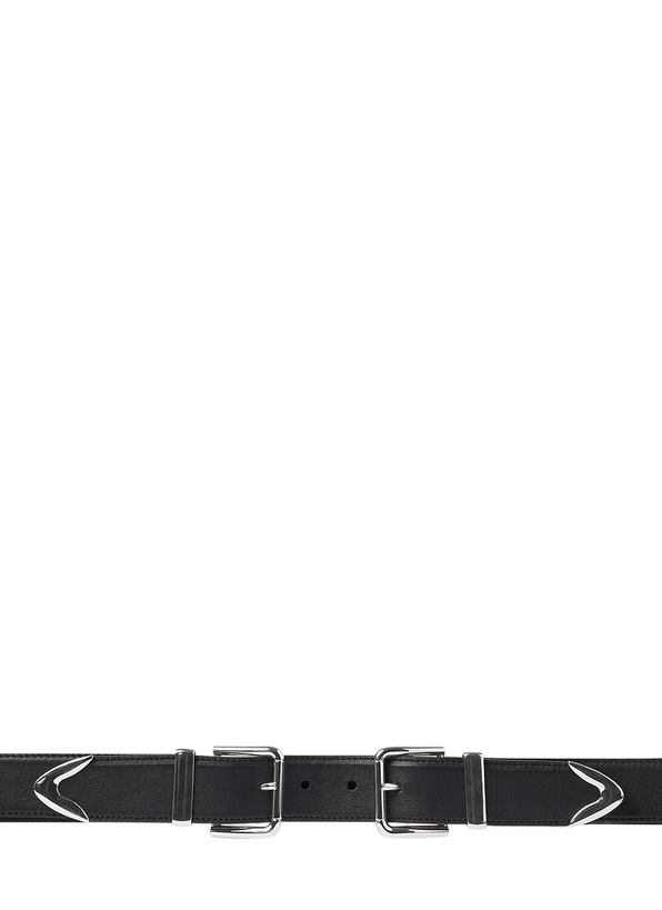 Photo: Dolce & Gabbana Double Buckle Leather Belt