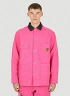 Workwear Canvas Chore Jacket in Pink