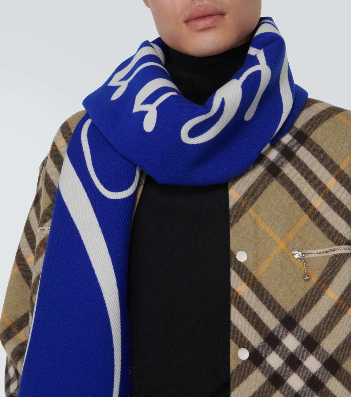 Burberry Intarsia wool and silk scarf Burberry