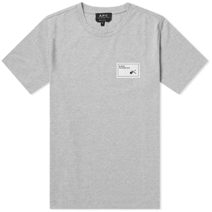 Photo: A.P.C. Patch Logo Pepper Tee