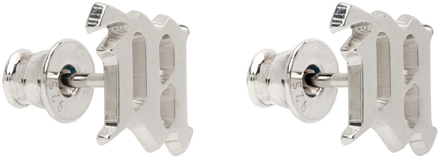 MISBHV Silver M Classic Earrings