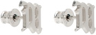 MISBHV Silver M Classic Earrings