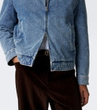 Ami Paris Ami de Coeur corduroy-trimmed denim jacket