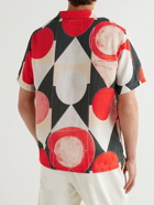 Folk - Damien Poulain Camp-Collar Printed Linen Shirt - Multi