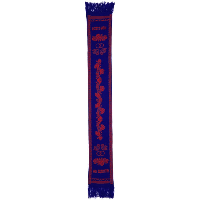 Photo: Anton Belinskiy Blue and Red For Luck Scarf
