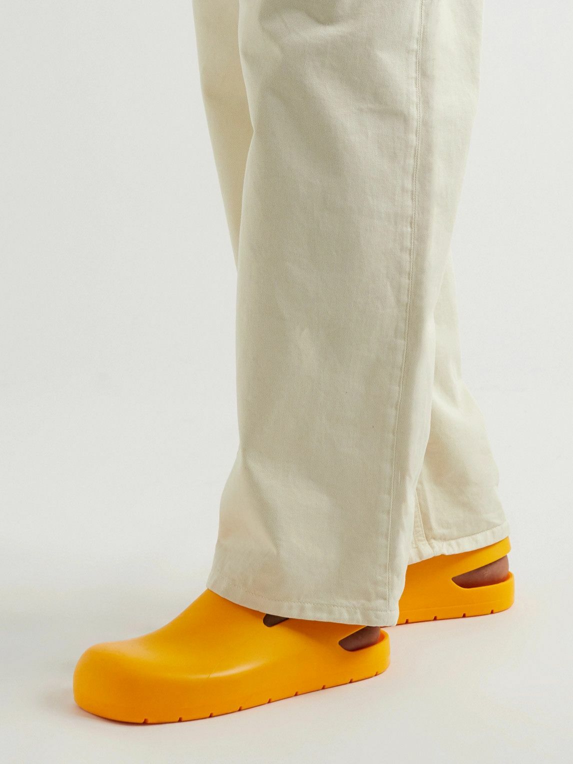 Bottega Veneta - Puddle Rubber Sandals - Orange Bottega Veneta