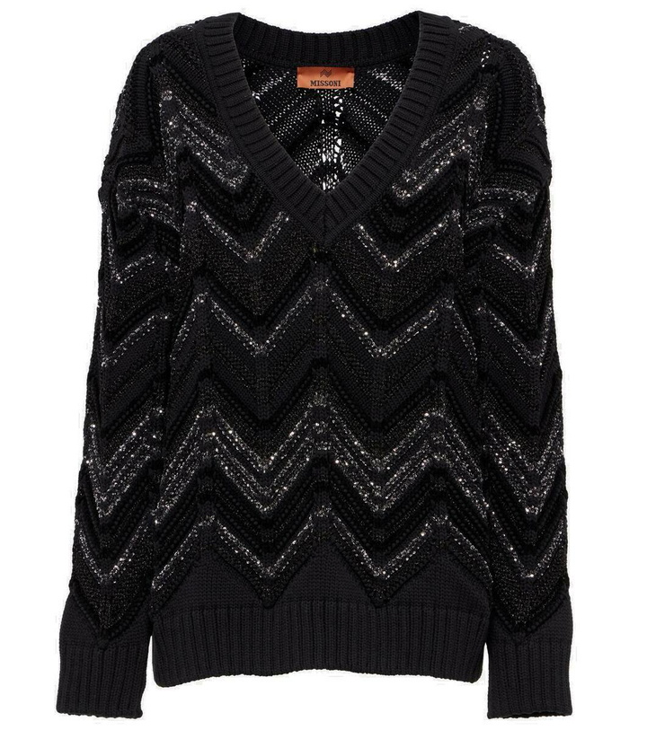 Photo: Missoni Zig Zag sequined oversized sweater