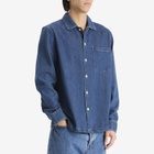 A Kind of Guise Men's Atrato Shirt in Bleached Denim