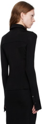 Louisa Ballou Black Button-Down Shirt