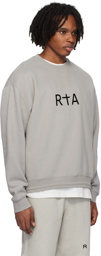 RTA Gray Flocked Sweatshirt