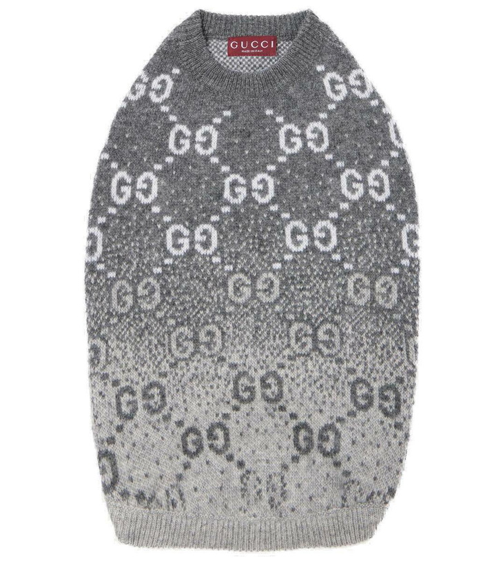 Photo: Gucci Wool jacquard dog sweater