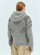 Charlie Constantinou Plated Zip Hooded Sweater