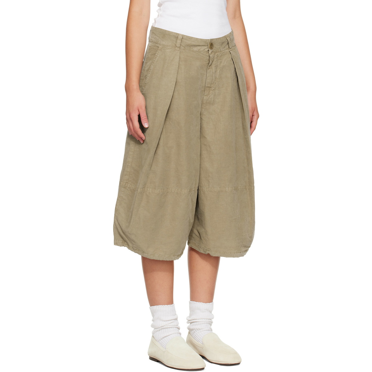YMC Beige Salba Shorts