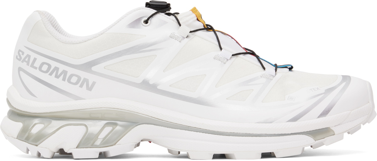 Salomon White XT-6 GORE-TEX Sneakers
