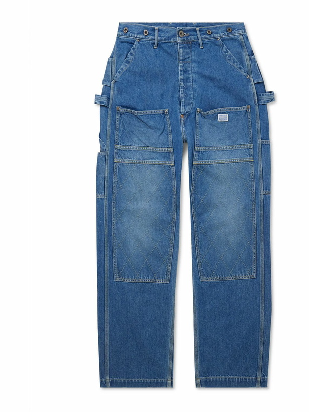 Photo: KAPITAL - Lumber Straight-Leg Panelled Jeans - Blue